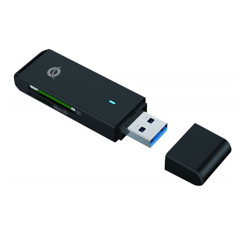 ÷ Card reader externo conceptronic bian02b usb 3.0 sd/sdhc/sdxc microsd/tflash - 169-2CONBIAN02B