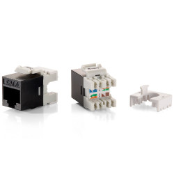 Keystone Jack ungeschirmt Cat6 LSA schlank 8Stk sw Polybeutel - 169-EQ769212