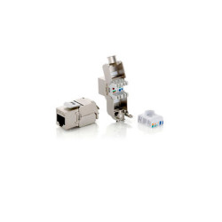 Keystone Jack geschirmt Cat6A LSA Prem. wzf.8Stk sil Polybeutel - 169-EQ767221