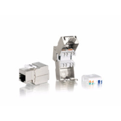 Keystone Jack geschirmt Cat6 LSA Prem. wzf 8Stk sil Polybeutel - 169-EQ767211