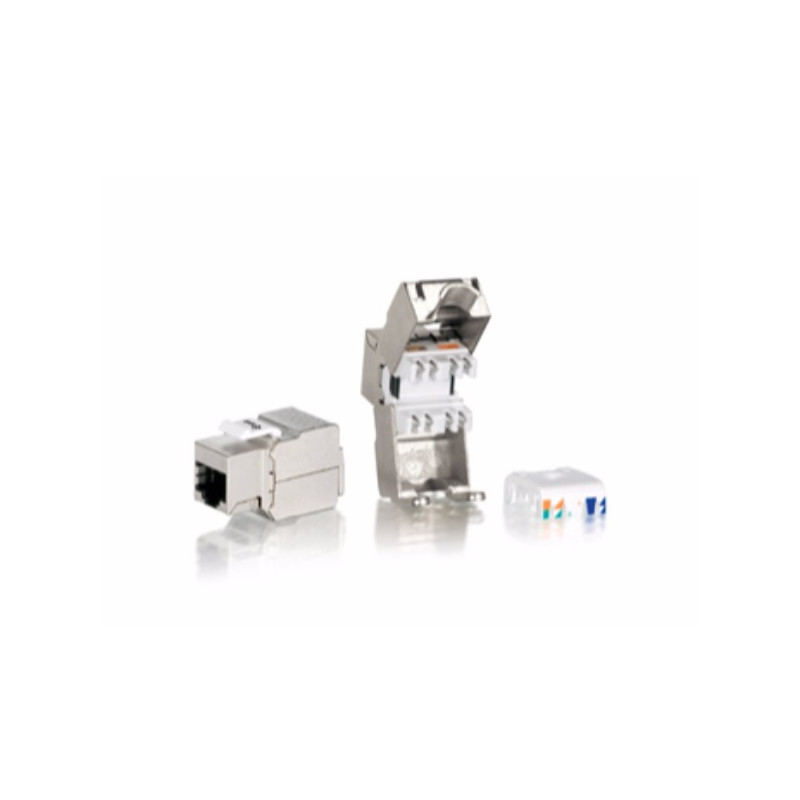 Keystone Jack geschirmt Cat6 LSA Prem. wzf 8Stk sil Polybeutel - 169-EQ767211