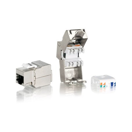 Keystone Jack geschirmt Cat6 LSA Prem. wzf 8Stk sil Polybeutel - 169-EQ767211