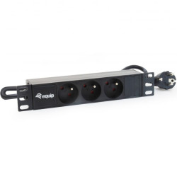 ÷ Regleta alimentacion rack 10\" 3 tomas 1u - 169-EQ333302