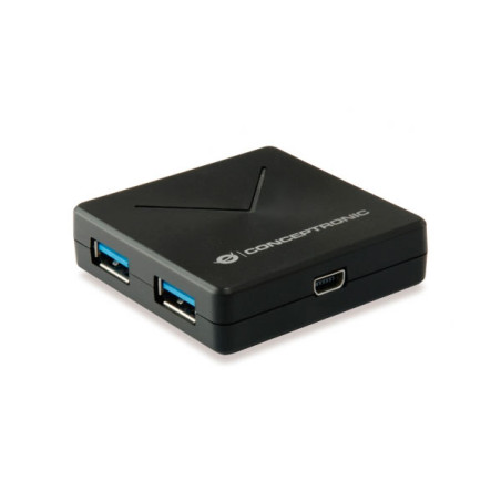 ÷ Hub usb 3.0 conceptronic hubbies02b 4 puertos usb 3.0 color negro - 169-2CONHUBBIES02B