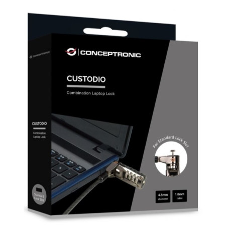 CONCEPTRONIC NBT Notebook Zahlenschloss Standard 1.80m - 169-2CONCUSTODIO01BS