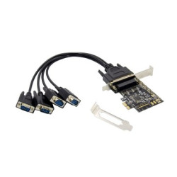 ÷ Controladora pcie conceptronic 4 puertos serie compatible low profile - 169-2CONEMRICK12B