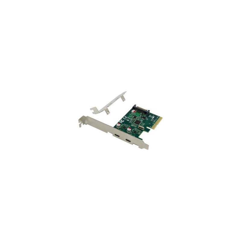 ÷ Controladora pcie conceptronic emrick13g pcie x4 2xusb-c 10gb/s - 169-2CONEMRICK13G