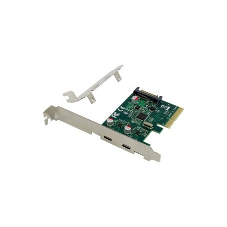 ÷ Controladora pcie conceptronic emrick13g pcie x4 2xusb-c 10gb/s - 169-2CONEMRICK13G