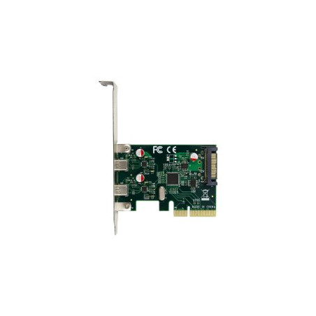 ÷ Controladora pcie conceptronic emrick13g pcie x4 2xusb-c 10gb/s - 169-2CONEMRICK13G