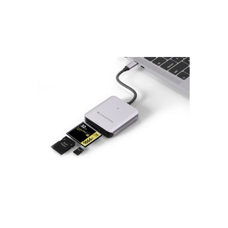 ÷ Card reader externo conceptronic bian09g usb-c sd/sdhc/sdxc microsd/tflash - 169-2CONBIAN09G