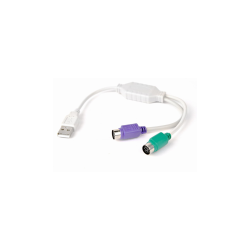 CABLE ADAPTADOR GEMBIRD USB MACHO A 2x PS2 HEMBRA BLANCO - UAPS12