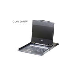ATEN Consola LCD single rail (HDMI / DVI / VGA, USB) - CL6700MW-ATA-SG