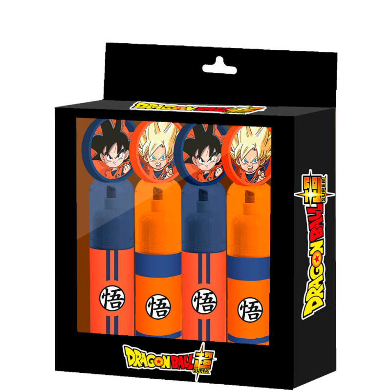 Blister 4 subrayadores Dragon Ball Super - 8445118079203