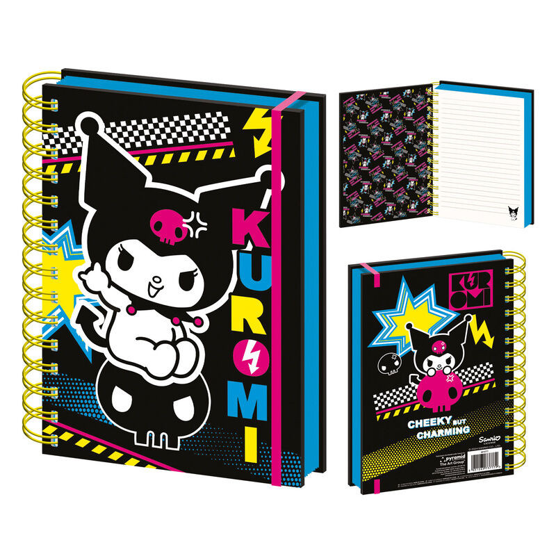 Cuaderno A5 Punk Vibes Kuromi Hello Kitty - 5063457018948