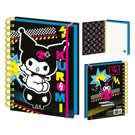 Cuaderno A5 Punk Vibes Kuromi Hello Kitty - 5063457018948