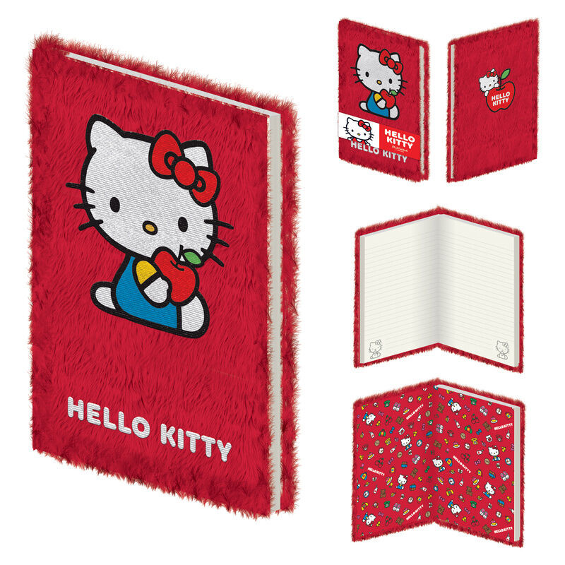 Cuaderno peluche A5 Hello Kitty - 5063457019051
