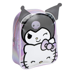 Mochila Kuromi Hello Kitty 27cm - 8445484509588