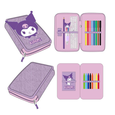 Plumier Kuromi Hello Kitty doble - 8445484631289