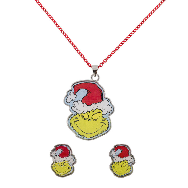 Set Colgante + pendientes Navidad El Grinch - 198660007115
