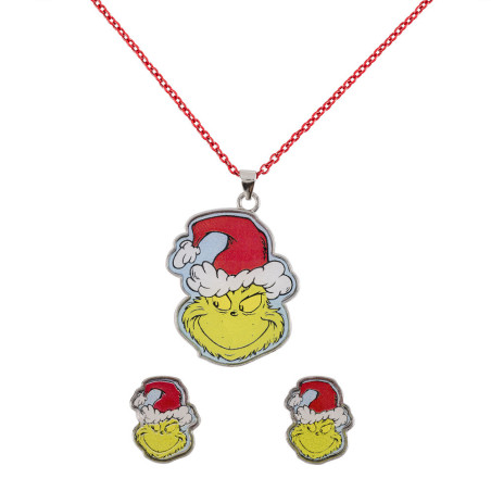 Set Colgante + pendientes Navidad El Grinch - 198660007115