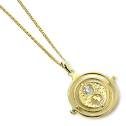 Colgante Giratiempos Harry Potter plata baño oro - 5055583428036