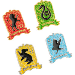 Set 4 pins Hogwarts Harry Potter - 8435497297909