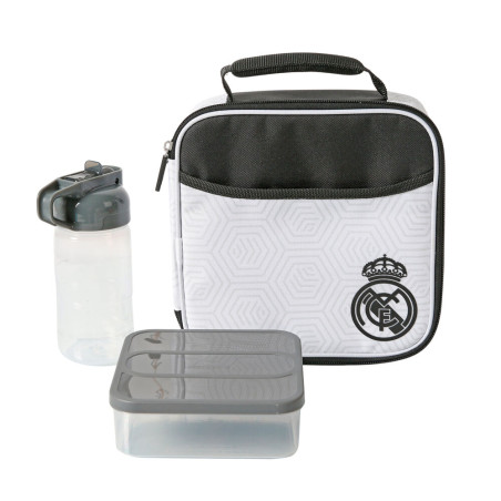 Bolsa porta alimentos termica + tupper + botella Real Madrid - 8436624200113