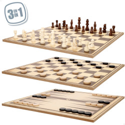 Juego Ajedrez & Backgammon - 8412842392618