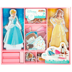 Juego magnetico madera vestidos Princesas Disney - 8412842487260