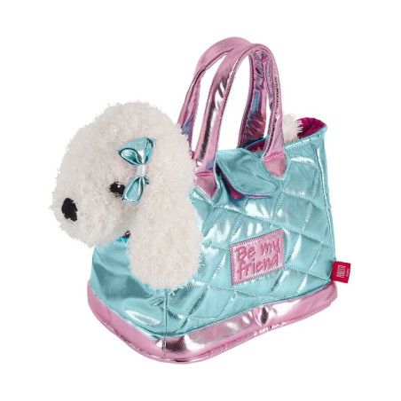 Bolso mano + peluche Azul perro Didi 28cm - 8015831130842