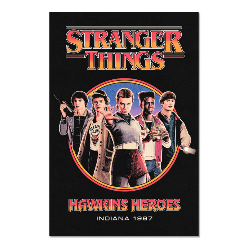 Poster Hawkins Heroes Stranger Things - 8435747822660