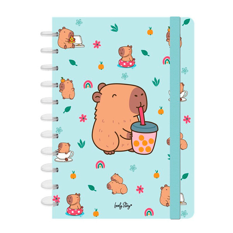 Cuaderno A4 Bubble Tea Capibara - 8435458155309