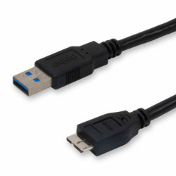 Equip Kabel USB-A 3.0 - micro B St/St 1.80m schwarz Polybeutel - 4015867166710