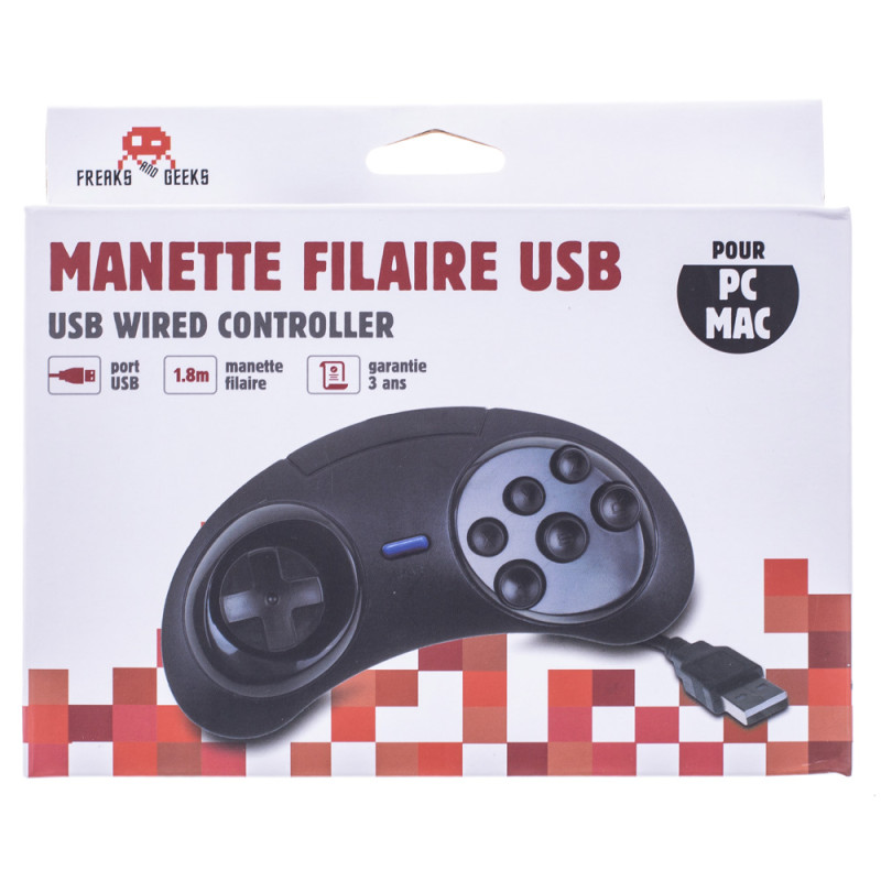 Mando Usb Forma Megadrive 6 Botones Para Pc/Mac - 3760178629270