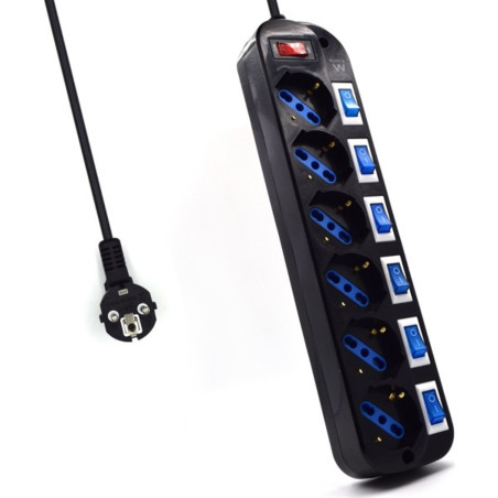 Regleta Ewent 6 Tomas Shucko Interruptor - 8054392617966