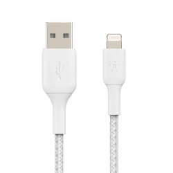 Belkin Lightning Cable 1m, coated, mfi cert, white - 0745883788736