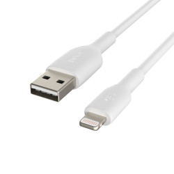 Belkin Lightning Lade/Sync Cable 2m, PVC, white,  mfi certified - 0745883788675