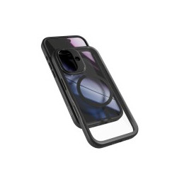 Epico Funda Hero Pro Mag+ iPhone 17, Transparente con negro - 93910101300001