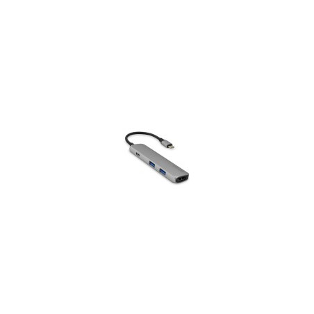 Epico Hub USB-C a 4K HDMI, 2USB-A, USB-C - Gris espacial - 9915111900012