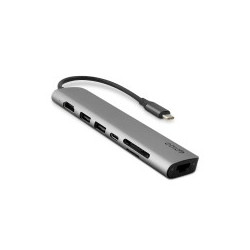 Epico 7in1 Multimedia Hub 8K with USB-C connector - space grey - 9915112100071 