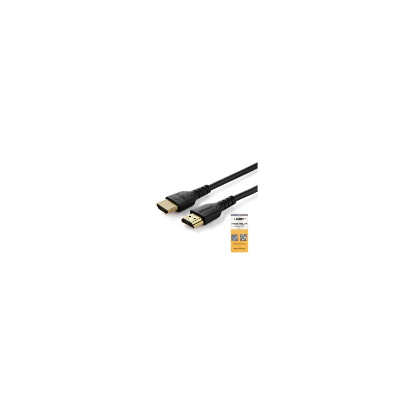 StarTech.com Cable HDMI de Alta Velocidad con Ethernet Premium - 4K 60Hz - de 1m - para Monitor de O - RHDMM1MP
