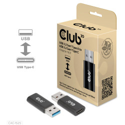 Club3D Adapter USB 3.2 Typ A  USB 3.2 Typ C St/Bu - CAC-1525