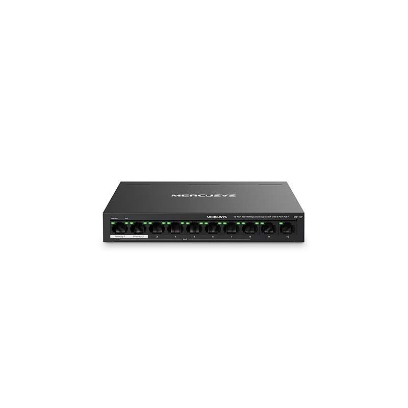 Hub Switch 10Ptos Desktop Mercusys Ms110P - 6957939001162