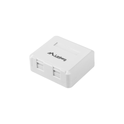ROSETA DE SUPERFICIE LANBERG PARA 2 MODULOS KEYSTONE - OK1-0002-W
