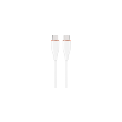 CABLE DE CARGA Y DATOS GEMBIRD (PD) TIPO-C SILICONA ALTA CALIDAD 1,5M BLANCO - CC-USB2S-CMCM-1.5M-W