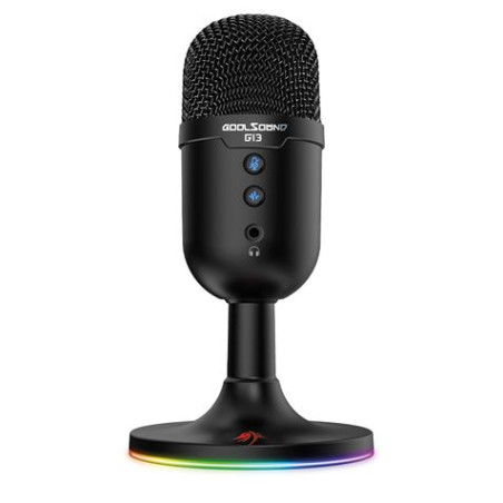 Coolsound Microfono Gaming G13 - Iluminacion RGB - USB - Cancelacion de ruido - CS0268