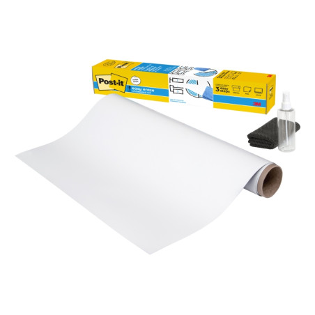 Post-It Easy Erase Pizarra Adhesiva - Forma Rectangular - 91.4x121.9cm - Color Blanco - 7100299404