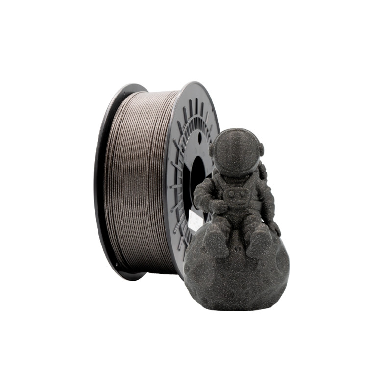 Filamento 3D PLA GLITTER - Diametro 1.75mm - Bobina 1kg - Color Negro - PLA-GLITTER-Black