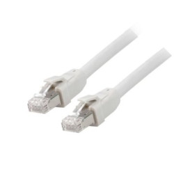 Equip Patchkabel Cat8.1 S/FTP 2xRJ45 5.00m grau LSZH Polybeutel - 608014