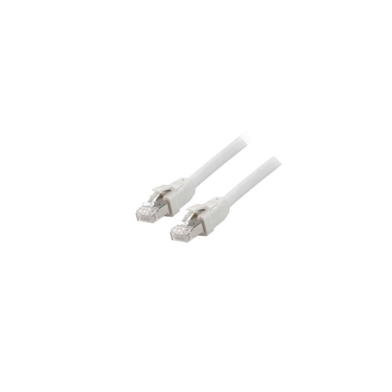 Equip Patchkabel Cat8.1 S/FTP 2xRJ45 0.50m grau LSZH Polybeutel - 608017